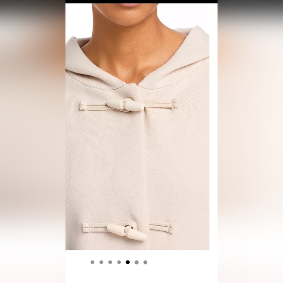Sioni XL Cream Hooded Toggle Sweater Jacket - Picture 2 of 14